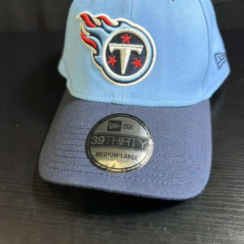 Tennessee Titans New Era 39THIRTY Hat Cap M/L Blue NFL Stretch Fit New